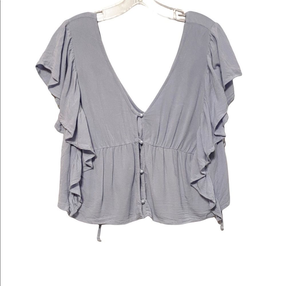 Altar’d State Pale Blue Crop Top Size M